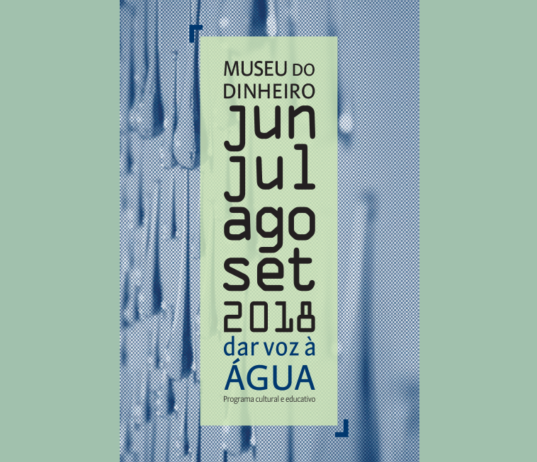 Capa programação "Dar voz à água" de junho a setembro de 2018}