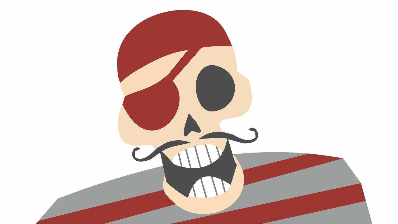 Desenho de pirata