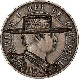 20 réis com grafito satírico