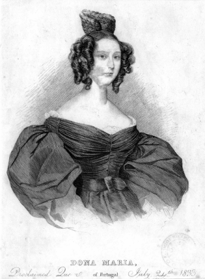 Dona Maria, proclaimed queen of Portugal July 24th 1833