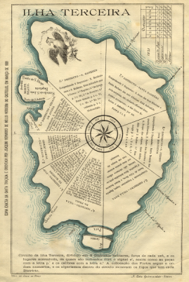Mapa da Ilha Terceira