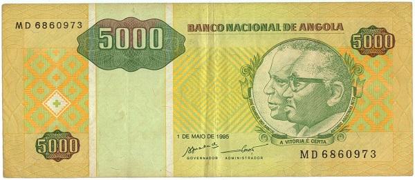 5000 kwanzas reajustados