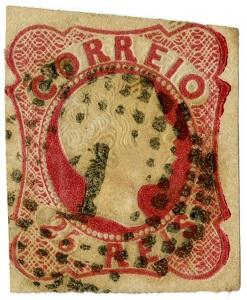 Selo postal de 25 réis